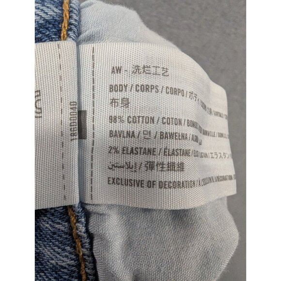Abercrombie Fitch Jeans Womens Size 00 Blue The Mom High Rise Faded Whiskers Y2K - Picture 13 of 13